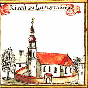 Kirch zu Langenbrug - Koci, widok oglny